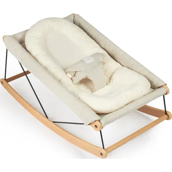 Houpací síť Nobodinoz Growing Green keprový polštářek pro novorozence