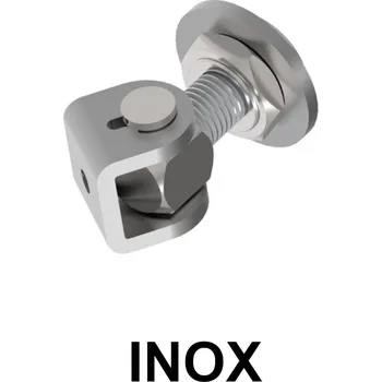 pant Regulovatelný pant na přivaření s kontramaticí - INOX 12 (P375-12-INOX)