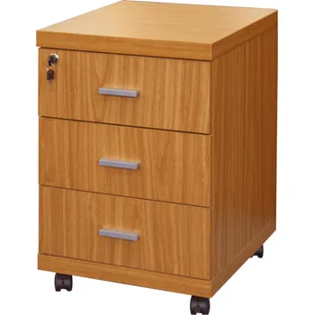 Zásuvkový kontejner Kontejner OSCAR C07 se zámkem na kolečkách, třešeň americká