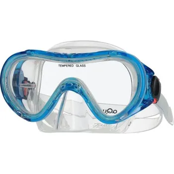 Potápěčská maska Juniorská šnorchlovací maska AQUOS BAMBOO JR UNI Modrá, Transparentní