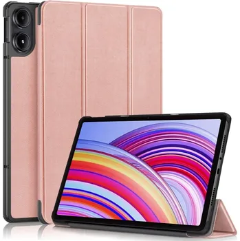 Pouzdro na tablet VSECHNONAMOBIL 78935 LEATHER Zaklápěcí kryt pro Xiaomi Redmi Pad Pro / Pad Pro 5G růžovovozlatý