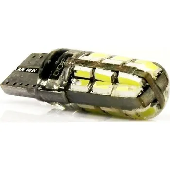 Autožárovka Interlook Auto LED žárovka W5W T10 24 SMD 3014 CAN BUS Silikon