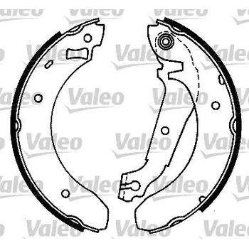 Brzdová čelist Sada brzdových čelistí, , VALEO, 553644