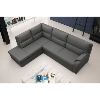 Sedací souprava Falco Rohová sedací souprava Rambo, rozkládací s úložným prostorem, levá, tmavě šedá Sawana 05