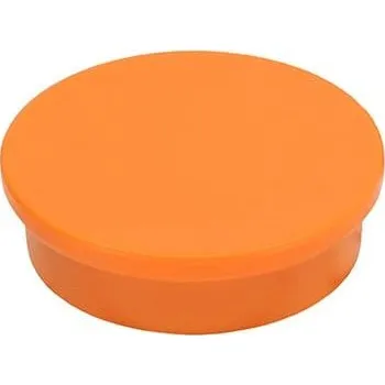 Dekorativní magnet SOLLAU Neodymový kancelářský magnet kruhový 30x8 mm Barva: Oranžová