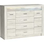 Komoda INDIANAPOLIS I-7 jasan bílý