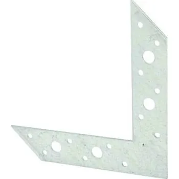 Tesařské kování Statická rohová spojka s otvory - rohovník 120 (TK-81R1)