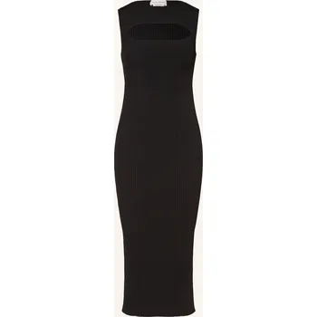 Dámské šaty Mcqueen Dámské Pletené Šaty S Průstřihem, černá, 40
