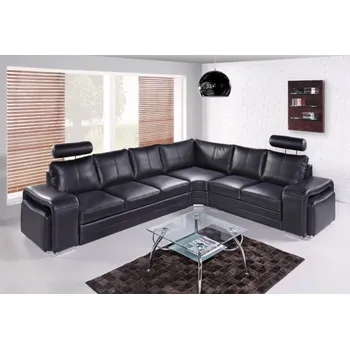 Sedací souprava Falco Kožená sedací souprava Endy pravá černá