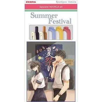 Sada psacích potřeb "Manga Set, Summer Festival", 5 ks, ZEBRA 56533
