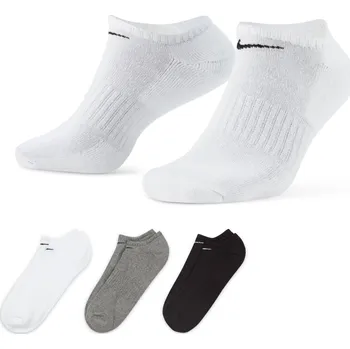 Pánské ponožky Nízké bavlněné ponožky Nike EVERYDAY CUSHIONED NO-SHOW (3 PAIRS) šedé SX7673-964 - L | UK 5 | US 7,5