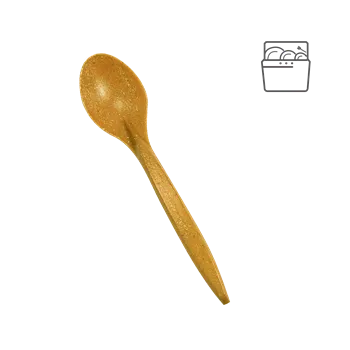 Jednorázové nádobí ECOFOL Lžíce EKO kompozit dřevo/plast (WPC) párty bal/20 ks