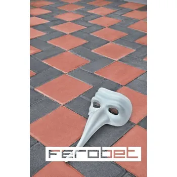 FEROBET Dlažba KOSTKA 20/20 Standard 6cm Červená