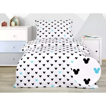 Povlečení Dětské bavlněné povlečení - Mickey mouse tyrkys 140x200+70x90