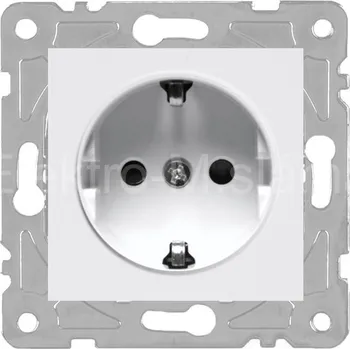 Elektrická zásuvka QAD1012W zásuvka schuko bílá QUAD
