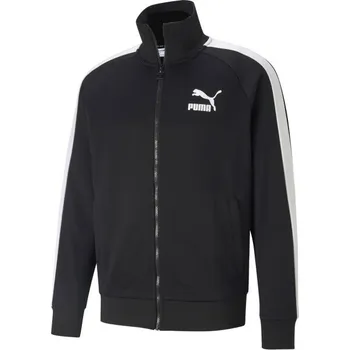Pánská mikina Pánská mikina Puma ICONIC T7 TRACK JACKET XS Černá, Bílá