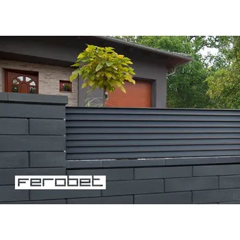 Plot FEROBET Plotová tvárnice BASSO - 60*20*12cm - Standard Antracit