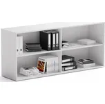 PLAN Skříňka nízká otevřená dlouhá BLOCK White