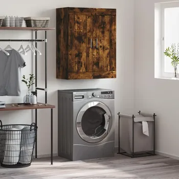 přebalovací pult a komoda Nástěnná skříňka kouřový dub 69,5 x 34 x 90 cm kompozitní dřevo Hnědá 830393