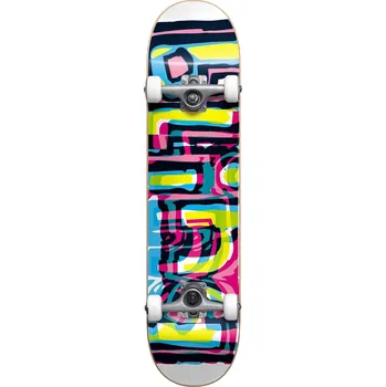 Skateboard blind Skateboard logo glitch fp youth complete white