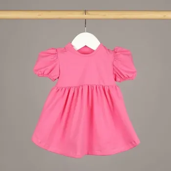 Kojenecké šaty Mrofi Šatičky Ada BARBIE PINK - 98