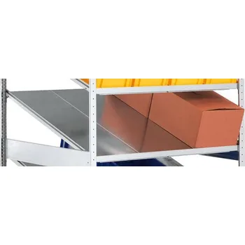 Dílenský regál META Přídavná police pro spádové regály, 200 kg, 1000 x 1228 mm