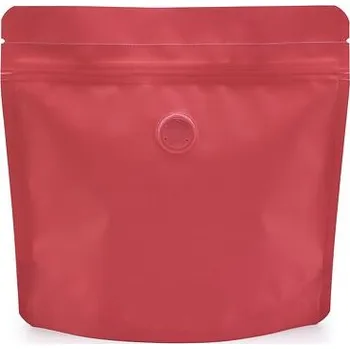 Sáček na potraviny Doypack ZIP | Viva Magenta supermat | ventil (barva roku 2023) obsah 250g (200 x 190 + 80 mm)