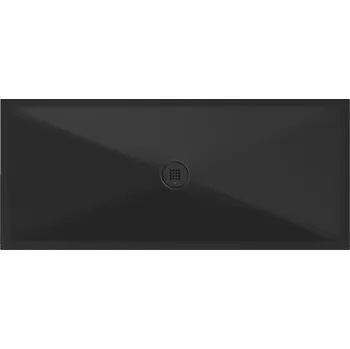 Sprchová vanička Keramická sprchová vanička, obdélník 160x70x2cm, černá mat