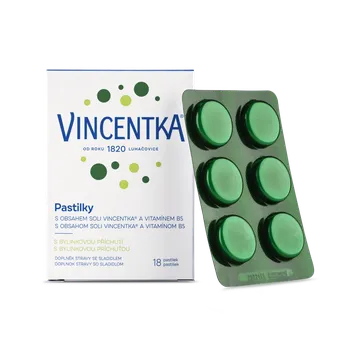 Voda VINCENTKA a.s. VINCENTKA Pastilky bylinné