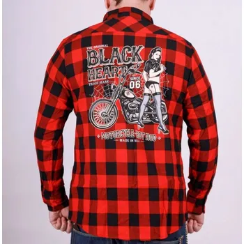 Pánská košile košile pánská BLACK HEART - CHOPPER PUSSY - RED - XXL