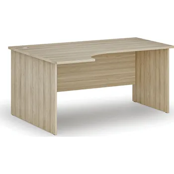 Psací stůl B2B Partner Rohový kancelářský psací stůl PRIMO WOOD, 160x120 cm, levý, dub přírodní