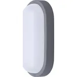Solight LED venkovní osvětlení oválné, 13W, 910lm, 4000K, IP54, 21cm, šedá barva - WO744-G