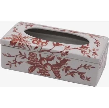 Úložný box Porcelánový box na kapesníky s ovocem