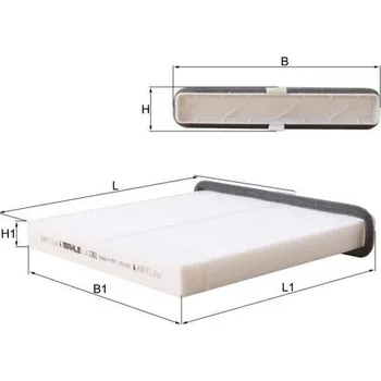 Kabinový filtr Filtr, vzduch v interiéru KNECHT LA 1361