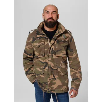 Oblečení a móda PitBull West Coast Pit Bull West Coast -bunda M65 MILITARY woodland camo Barva: camo, Vel: 2XL