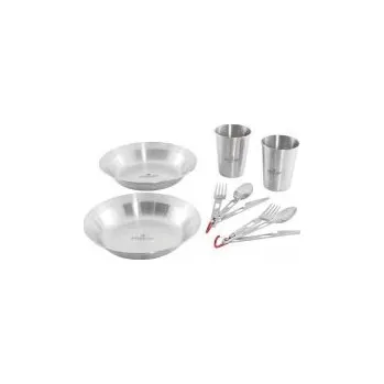 Kempingové nádobí Robens Sierra Steel Meal Set Šedá nádobí + DÁREK DLE VÝBĚRU!