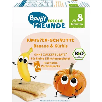 Mouka Vícezrnné oplatky s banánem a dýní od 8 měsíců Bio (6 x 14 g) 84 g - Freche Freunde