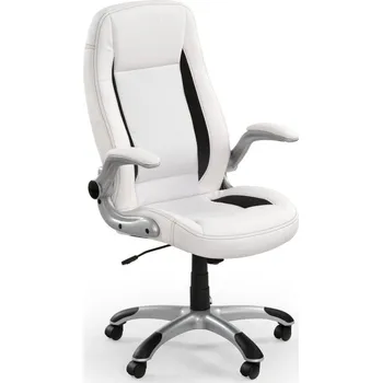 Kancelářské křeslo SATURN — ekokůže, více barev Bílá