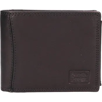 Peněženka Pánská kožená peněženka SendiDesign Lipse - černá