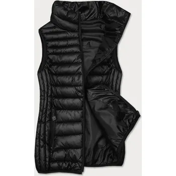 Dámská vesta Černá dámská vesta se stojáčkem (B2722-1) odstíny černé L (40)