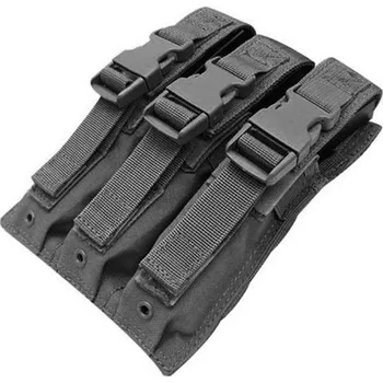 CONDOR OUTDOOR Sumka MOLLE trojitá na zásobníky MP5 ČERNÁ