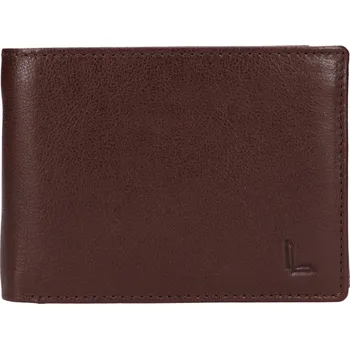 Peněženka Pánská kožená peněženka Lagen Felan - tmavě hnědá