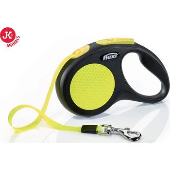 Vodítko pro psa flexi New Neon Tape (pásek), velikost S