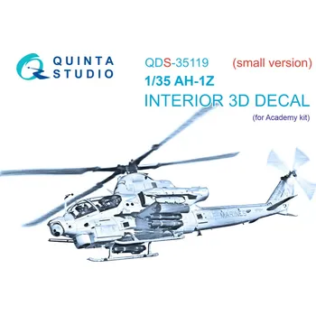 Plastikový model Quinta studio 1/35 AH-1Z 3D-Print.&col.Interior (ACAD) SMALL