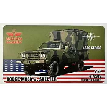 Plastikový model Armada Hobby 1/72 Dodge M880 with Shelter (3D resin kit)