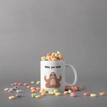 Hrnek Klid, jen klid! - Žlutá