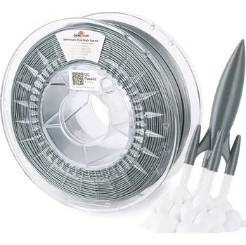 Filament Spectrum 81067 3D filament, PLA High Speed, 1,75mm, 1000g, SILVER STAR
