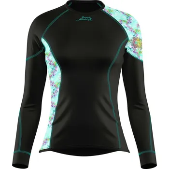 Dámské termoprádlo Dámské funkční triko dlouhý rukáv DRAGONFLY černá Bamboo Ultra