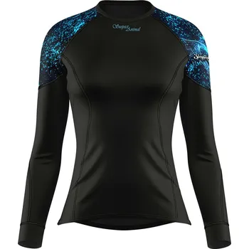 Dámské termoprádlo Dámské funkční triko dlouhý rukáv HEART LADY černá Bamboo Light New