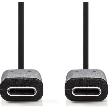 Nedis propojovací kabel USB 3.2 (Gen1), zástrčka USB C - zástrčka USB C, 4K 60Hz, 5 Gbps, 2 m, černá (CCGB64700BK20)